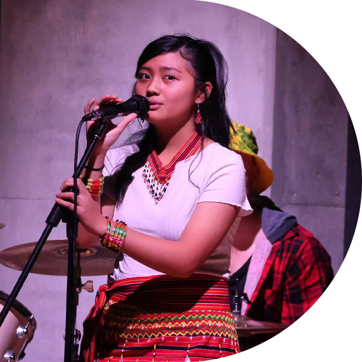 Student performing a cultural son at an event at St Agnes Catholic High School Rooty Hill